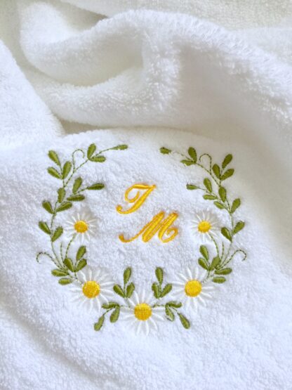Trusou botez elegant personalizat tema florala- prosop traditional - PREMIUM